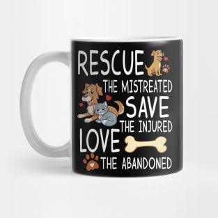 Animal Rights Cruelty Awareness, Cat Dog Rescue, Animal Lover Mug